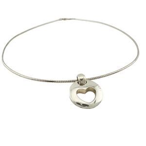 Tiffany & Co Stencil Cut Out Heart Necklace (1999)